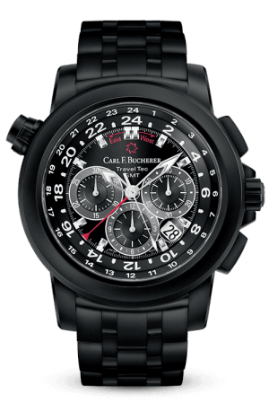 Review Replica Carl F. Bucherer PATRAVI TRAVELTEC BLACK 00.10620.12.33.21 watch